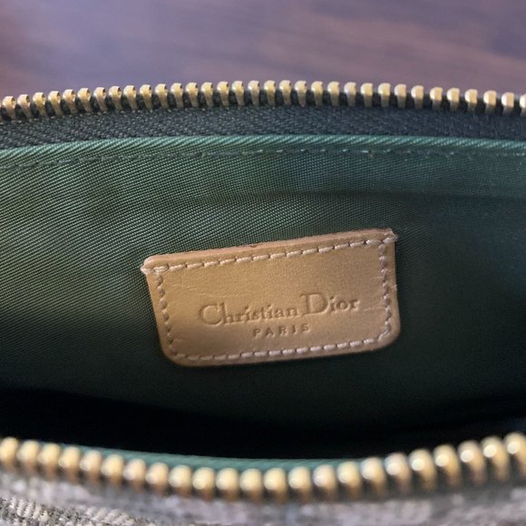 Dior Green Oblique Canvas Mini Saddle - Picture 6 of 8